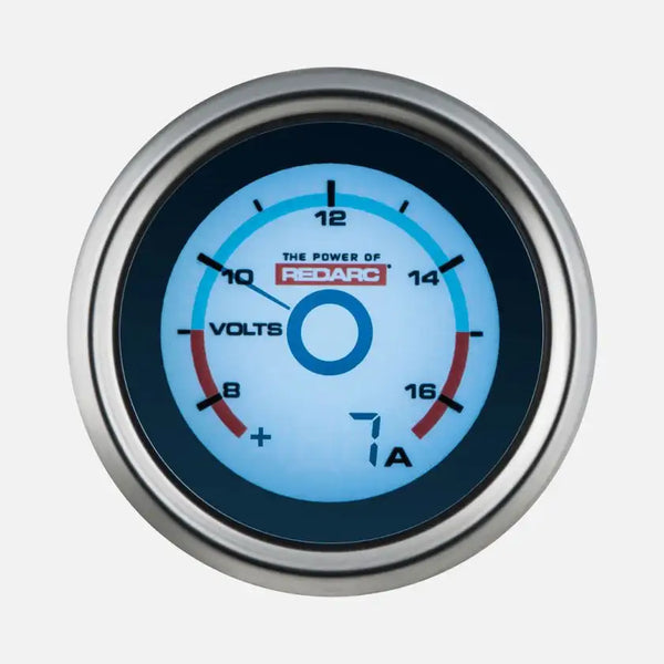 REDARC Single Voltage 52mm Gauge with optional current display